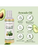 100ml Natural Plant-Based Oil, Vitamin C Oil, Facial & Body Care, Body Massage & SPA Moisturizing Oil. Ingredients: Avocado Oil, Olive Oil, Aloe Vera Oil, Coconut Oil, Argan Oil, Castor Oil, Jojoba Oil - Image 8