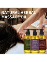 236ml Lavender & Frankincense Body Massage Oil, Soothing Muscle Aches Herbal Essence, Relaxing & Activating Massage Oil, 8 Fl Oz