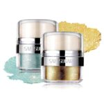 Body Shimmer Powder, Body Glitter Powder with Sponge Head, Eyes, Hair, Face Glitter for Women & Girls, 3D Contour & Long Lasting Luminous, Shimmer Makeup Perfect for Daily, Party (Champagne Gold) - Image 4