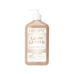 Hempz Glow Getter Body Lotion, Hydrating Moisturizer with Shimmer, 17 oz.