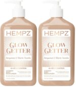 Hempz Glow Getter Body Lotion, Hydrating Moisturizer with Shimmer, 17 oz. - Image 2