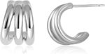 SHERLOVE Trendy Gold Plated Knot Earrings for Women Chunky Statement Drop Dangle Earrings Lightweight Hypoallergenic Fashion Accessories Gold Jewelry Gifts for Womens - Image 3